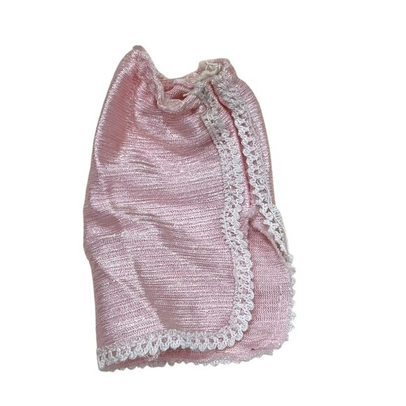 Vintage Pink Barbie Best Buy 1350 Size Nylon Half Slip with Slit and Lace Trim - Picture 1 of 2